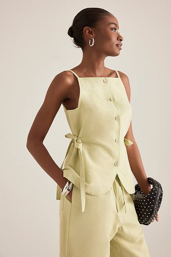 Haut en lin noué Ozais en Green taille: Uk 12 chez Anthropologie - ALIGNE - Modalova