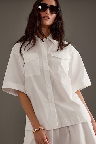 Chemise droite à manches courtes en White, taille: Uk 12 chez Anthropologie - ALIGNE - Modalova