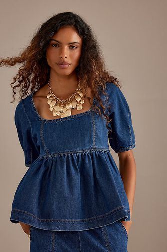 Haut Péplum en Denim Aliana en taille: Uk 12 chez Anthropologie - ALIGNE - Modalova