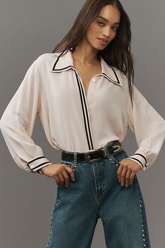 Blouse Détail Rayé Manches Bouffantes en taille: XS chez Anthropologie - Ollari - Modalova