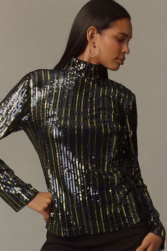 Chemisier à col roulé à sequins rayé taille: XS chez Anthropologie - Maeve - Modalova