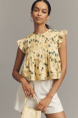 Blouse Babydoll Plissée Manches Courtes taille: L chez Anthropologie - Pilcro - Modalova