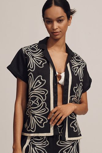 La Chemise Boutonnée Manches Courtes Brenna: Édition Lin par en taille: XS - By Anthropologie - Modalova