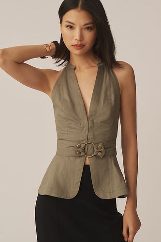 Haut Dos-Ouvert Halter Ceinturé Par Anthropologie par en Green taille: XL - By Anthropologie - Modalova