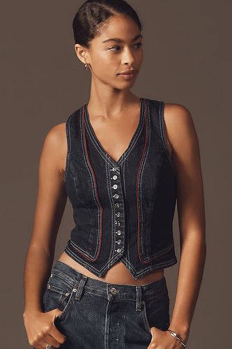 Gilet en denim contrasté en taille: XS chez Anthropologie - Pilcro - Modalova