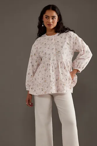 Blouse Gretchen Eyelet en taille: Uk 8 chez Anthropologie - Damson Madder - Modalova