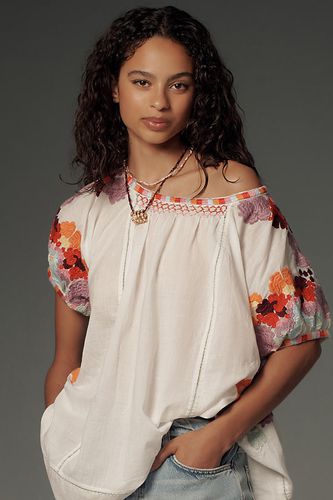 Embroidered Tunic Top en Pink, taille: XS - By Anthropologie - Modalova
