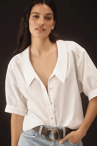 Chemisier Col Décontracté en White taille: XS chez Anthropologie - Pilcro - Modalova