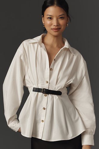 Chemise boutonnée ceinturée par Anthropologie par en White taille: Uk 6 - By Anthropologie - Modalova