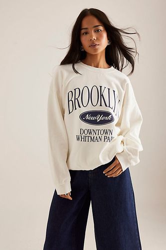 Sweat-shirt graphique City en White taille: XS - By Anthropologie - Modalova