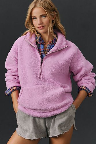 Sweat-shirt à demi-zip en taille: L chez Anthropologie - Pilcro - Modalova