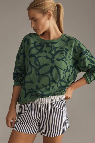 Sweat-shirt à motif floral esquissé en taille: XS chez Anthropologie - Maeve - Modalova