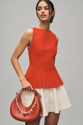 Haut Peplum Sans Manches Cousu en Red taille: XS chez Anthropologie - Dolan Left Coast - Modalova