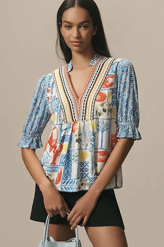 Stephanie Top en Blue taille: 2XS chez Anthropologie - Bl-nk - Modalova