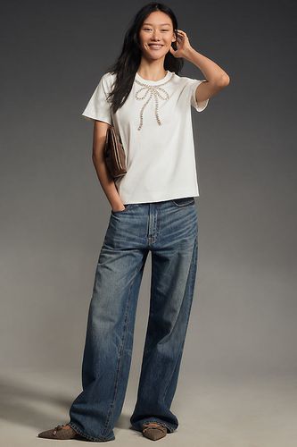 T-shirt naud en strass en White taille: S chez Anthropologie - English Factory - Modalova