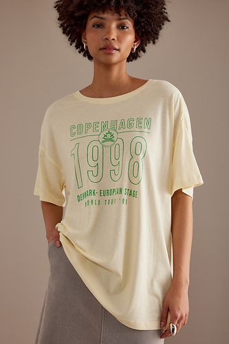 T-shirt coupe dad à manches courtes et motif graphique vintage en , taille: 2XS/XS chez Anthropologie - Pilcro - Modalova