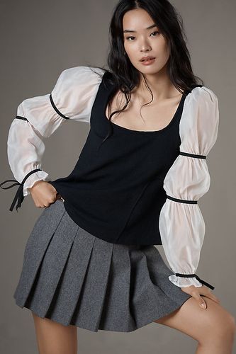 Haut Manches Ballon en Black taille: M chez Anthropologie - Maeve - Modalova