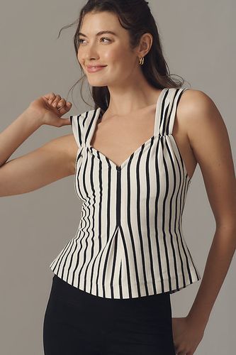 Débardeur Ajusté-et-Évasé Encolure en V en Black taille: XS chez Anthropologie - Maeve - Modalova