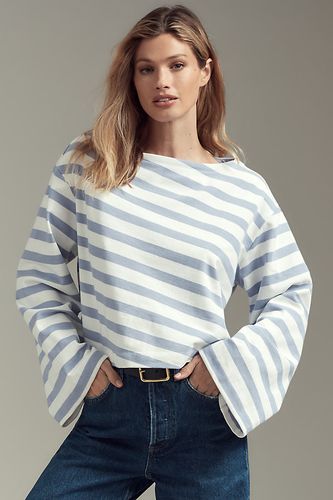 Boatneck Bell-Sleeve Top en Purple taille: XS chez Anthropologie - Maeve - Modalova