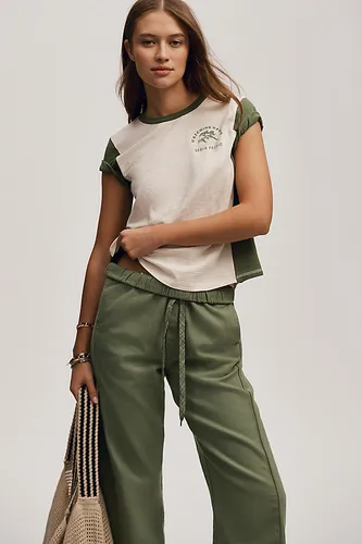 Le T-shirt à manches courtes et col rond en coton-slub Bennie de : Édition Colourblock en taille: 2XS chez Anthropologie - Pilcro - Modalova