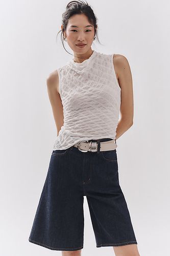 Asymmetrical Textured Tank Top en White taille: XS chez Anthropologie - Maeve - Modalova