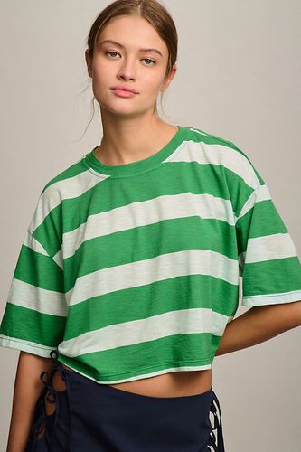 T-shirt court à manches courtes et col ras du cou T. La en Green, taille: XS chez Anthropologie - T.La - Modalova