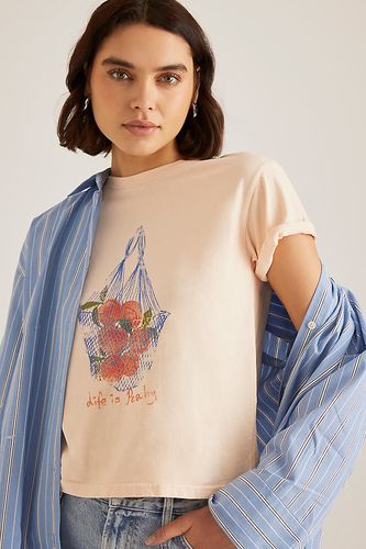 T-shirt graphique pêche pour bébé en Orange taille: XS - By Anthropologie - Modalova