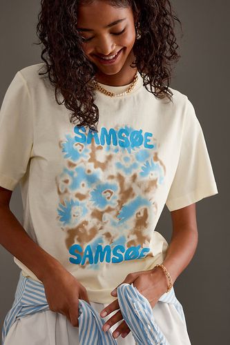 T-shirt graphique Sadalila en Gold taille: XS chez Anthropologie - Samsoe Samsoe - Modalova