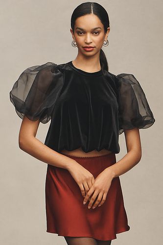 Blouse en Velours à Manches Bouffantes en taille: XS chez Anthropologie - Maeve - Modalova