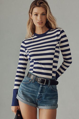 T-shirt à coutures manches longues en Blue taille: XS chez Anthropologie - Maeve - Modalova