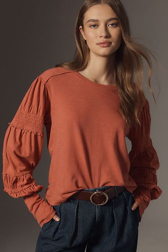 Haut Col Rond Manches Froncées & Smockées en taille: XS chez Anthropologie - Pilcro - Modalova