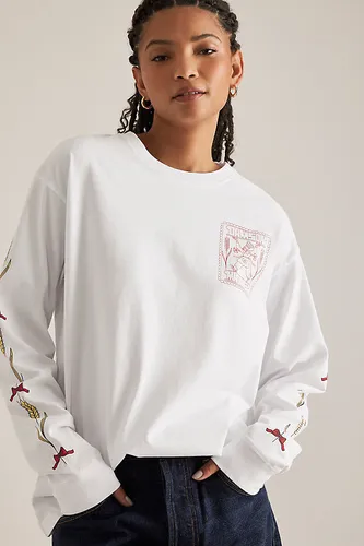 T-shirt à manches longues Pain Frais en taille: Uk 6 chez Anthropologie - Damson Madder - Modalova