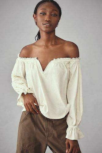 Par Anthropologie Blouse Évasée Épaules Dénudées par en White taille: XS - By Anthropologie - Modalova