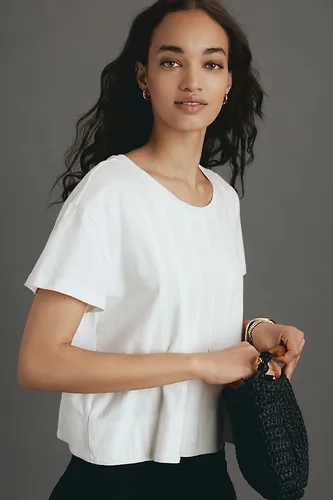 T-shirt en coton à plis en taille: XS chez Anthropologie - Pilcro - Modalova