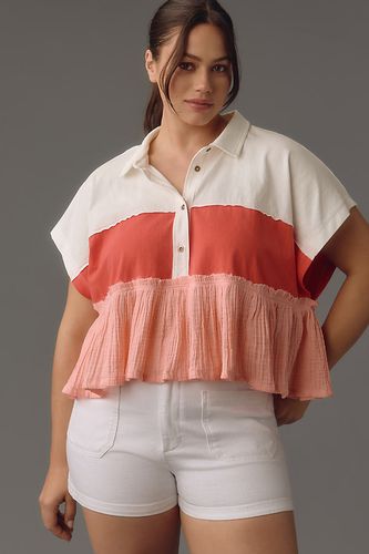 Haut de Rugby à Volants Bonfire en Pink, taille: XS chez Anthropologie - Pilcro - Modalova