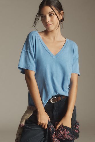 Le T-shirt en coton-slub parfait et surdimensionné Jordyn par : Édition col en V en taille: M chez Anthropologie - Pilcro - Modalova