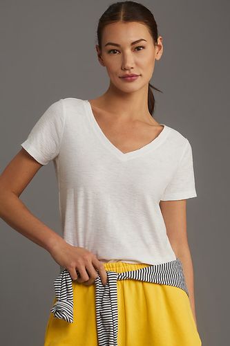 Le T-shirt Bennie Slim Col Rond en Coton-Slub par : Édition Col en V en taille: XS chez Anthropologie - Pilcro - Modalova
