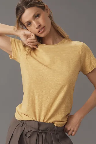 The Bennie Slim Crew Neck Cotton-Slub T-Shirt by en taille: S chez Anthropologie - Pilcro - Modalova