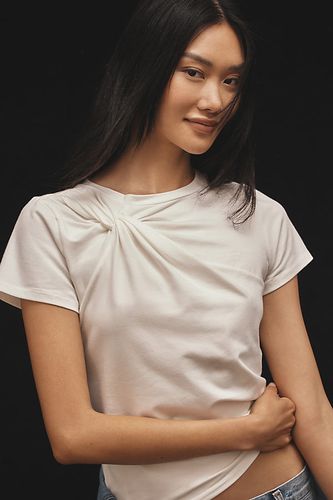 T-Shirt Torsadé en White taille: XS chez Anthropologie - Maeve - Modalova