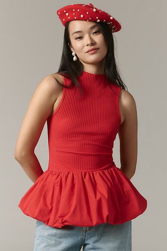 Débardeur Peplum Bulle en Red taille: XS chez Anthropologie - Maeve - Modalova