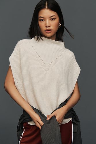 Ribbed Cashmere Poncho en Beige taille: S chez - Anthropologie - Modalova