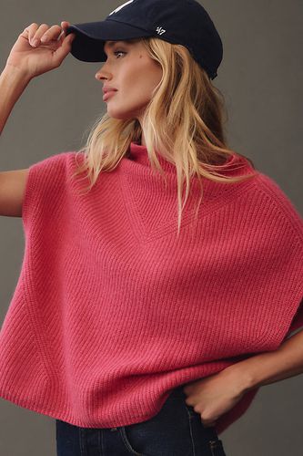 Ribbed Cashmere Poncho en Purple taille: XS chez - Anthropologie - Modalova