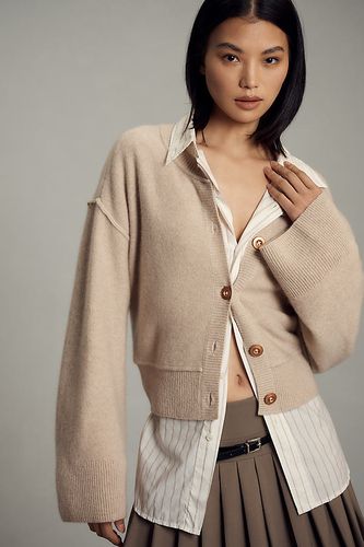 Cardigan Cachemire Manches Larges en Beige taille: XS chez Anthropologie - Pilcro - Modalova