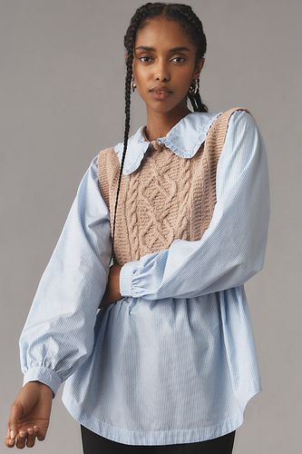 Gilet Pull Superposé à Col en taille: XS chez Anthropologie - Maeve - Modalova