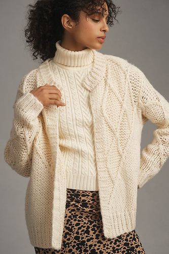 Cardigan en maille épaisse en Beige taille: XS chez Anthropologie - FRNCH - Modalova