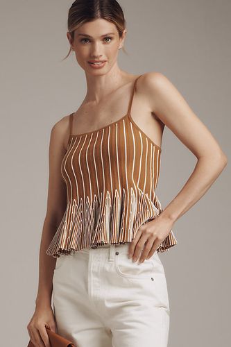 Débardeur en maille à volants et basque taille: XS chez Anthropologie - Maeve - Modalova