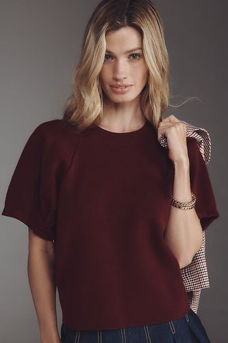T-shirt en maille col rond en taille: XS - By Anthropologie - Modalova
