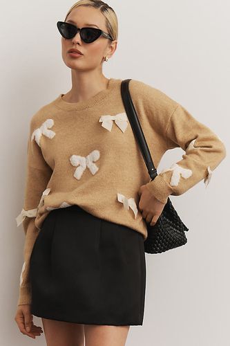 Pull avec naud 3D en Yellow taille: XS chez Anthropologie - Maeve - Modalova