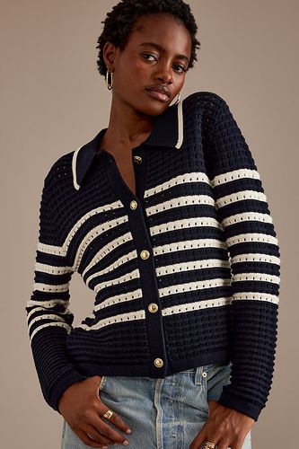 Cardigan Rayé Point Ouvert par en taille: M - By Anthropologie - Modalova