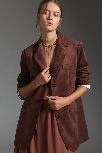 DOLAN Faux-Suede Boyfriend Blazer par en Brown taille: M chez Anthropologie - Dolan Left Coast - Modalova